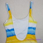 ONIA NEW ‎ Rachel Watercolor Stripe Scoop Back Swimsuit, size M Photo 7