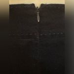 Talbots Blue Velvet Mini Skirt Sz 10. Lined. Blue Visible Thread Zipper In Back Photo 4