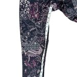 Gaiam Crop Yoga Leggings Purple Paisley Print Athletic Pants Size Medium Photo 5