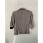 Skies Are Blue  Gray Textured Knit Blazer 3/4 Sleeve Open Front Women's Small Photo 1