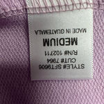 Gibsonlook Women's French Terry Bottom Tie Hoodie Cloud Purple Pink Size M NWT Size M Photo 9