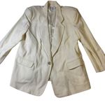 VTG August Max Woman Beige Blazer Womens 20 W Button Front Career Jacket* Tan Size 20W Photo 5
