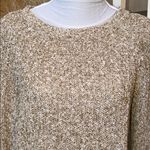 Free People  Electric City Crew Neck Pullover Sweater Gold Combo Size Small Photo 2