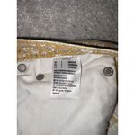 New American Eagle AE Jeans Women's‎ 2 Yellow Floral 90s Straight Boho Denim Photo 2