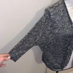 Divided H&M heathered black elbow sleeves open cardigan sweater Photo 2