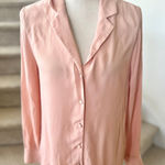Wilfred  Aritzia Pale Pink Button Down Long Sleeve Blouse Photo 0