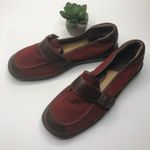 BORN Womens Red Mary Jane Buckle Detail Size 8 Photo 6