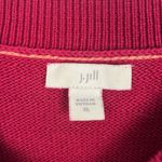 J.Jill drop shoulder wide neck XL dark pink cozy sweater Photo 3