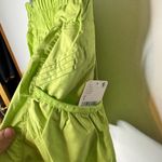 Free People FP Movement Women's Size Large High Rise Smocked Brief Lined Shorts Green Photo 6