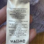 Free People  Robin Sheer Sweater Crop Tee Lavender black embroidery XS oversized Photo 7