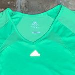 Adidas  Women’s Lime Green Clima 365 Athletic Short Sleeve Shirt Medium Photo 3