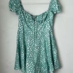 Princess Polly Finley Green Floral Print Ruffle Romper 4 Photo 4
