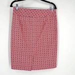 NWT Alex & Olivia Stretch Geometric Pink Pencil Skirt Size Medium Colorful Sprin Photo 2