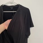 Torrid NEW NWT 3 Plus Size Jersey Knit Faux Wrap Top Black Short Sleeve NO BELT Photo 7