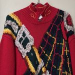 Vintage 1993 The Eagle’s Eye women’s sweater Scottish design pullover some flaws Red Photo 1