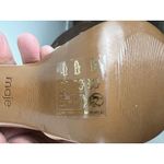 Maje Patent Leather Block Heel Sandals Rhinestone Ankle Strap Rose Blush 40 Photo 8