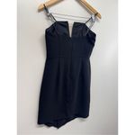 Liv Foster Strapless Twill Cocktail Mini Dress Size Small Black NWT Photo 3