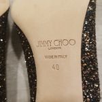 Jimmy Choo 💕💕 Gilbert Pumps ~ Black Glitter EU 40 New Without Box Photo 14