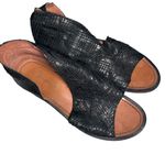 Free People  Mont Blac Leather Sandal in Black, Size 38 Photo 1