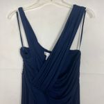Motherhood Maternity  Navy Blue Cross Over Maxi Dress Size Large Photo 2