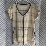 Lou & grey  ivory lime Cotton tunic‎ top mini dress Photo 2