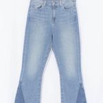 7 For All Mankind High Rise Flare Kick Crop Jeans Size 28 Photo 0