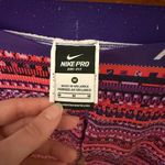 Nike Pro Purple Pink Aztec Full Length Leggings Size Medium Photo 4