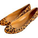 J.Crew  cat hair animal print women’s small heel shoes, ballet 6 1/2 Photo 1
