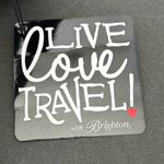 Brighton  Love Scribble Jetsetter Duffel Travel Bag, Dust Bag & Makeup Case NWT Photo 2