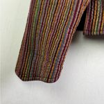 Orvis  Women’s Striped Quilted Cotton Jacket Boho Folk Artsy Layer Piece Sz XL Photo 3