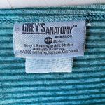 GREY'S ANATOMY Official ABC Studios Green Striped Women's Scrub Shirt Top Size undefined Photo 4
