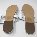 JustFab NWT Soleila Sandals Faux Leather Size 8.5 Beachy Coastal Nautical Travel Photo 4