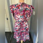 Collective Concepts Collective‎ Concepts Tropical Hawaiian Floral Print V-Neck Flutter Sleeve Dress Photo 3