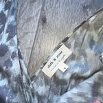 Cloth & Stone | Gray Leopard Print Jumpsuit Small pantsuit Photo 6