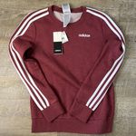 Adidas NWT  Burgundy Pull Over Sweat Shirt Size XS Photo 0