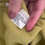 Talbots  Chartreuse Green Irish Linen Button Down Blouse Size 14‎ Petite EUC 532 Photo 7