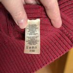 DKNY  JEANS Red Purple Pullover 1/4 Zip Knit Hoodie Size Large Photo 6