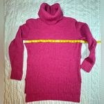 Sonoma Women's Pink Cable Knit Cowl Soft Tunic Sweater Photo 8