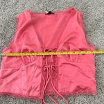 PaperMoon  Pink Crop Top and shorts Lace-Up Detail set Photo 8