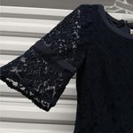 Beige by eci Womens Dress Sz 4 Navy Blue Lace Short Sleeve Office Party Wedding Photo 3