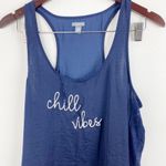 Aerie Navy Blue Lightweight “Just Chill” Loungewear Sleep Tank Top Size Medium Photo 1