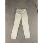 Abercrombie & Fitch Mom High Rise Off White Jeans Size 25/0 Photo 1