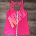 Nike  Dri-Fit Pink/Yellow Tank Top with Built in Bra Women’s Size Medium Photo 2