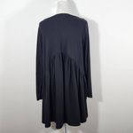 Sun & Moon Black Long Sleeve Dress Size Medium Black Babydoll Mini Dress Photo 4