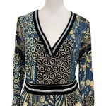 Anthropologie  Maeve Colorful Mixed Chevron Print Dress Pockets size 10 Petite Photo 3