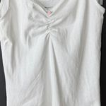 Brandy Melville  Archie lace tank top baby tee rosette spaghetti ruched cami Photo 2