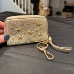 Jimmy Choo  Gold Metallic Star Studded Key Holder Wallet with COA Photo 14