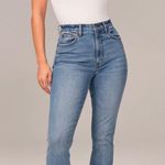 Abercrombie & Fitch Curve Love Ultra High Rise Slim Straight Jean Photo 0