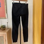 AYR  Skinny Jeans Black Denim Raw Hem Frayed $245 Size 27 (US 4) Photo 4