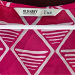 Old Navy ‎ Pink and White Geometric Mini Dress Sz XS Photo 3